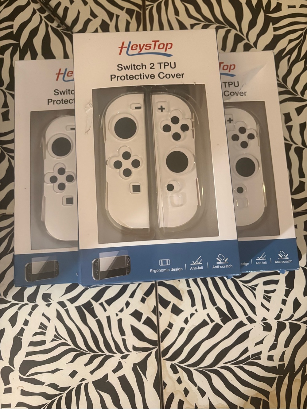 White TPU Protective Cover for Nintendo Switch 2 set of 3 new